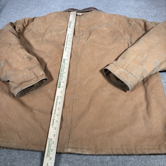 CE Schmidt Jacket Mens 2XLT‎ Brown Duck Canvas Barn Chore Distressed Workwear - Picture 16 of 16